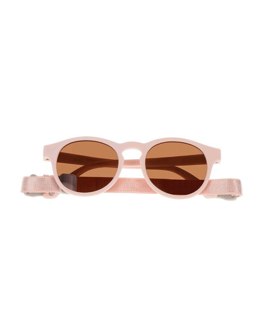 Dooky Aruba Pink Sunglasses-UV 400 Protection & Polarized Lens-Detachable Strap-For Infants