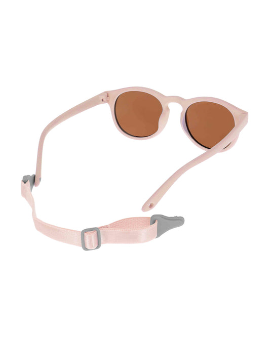 Dooky Aruba Pink Sunglasses-UV 400 Protection & Polarized Lens-Detachable Strap-For Infants