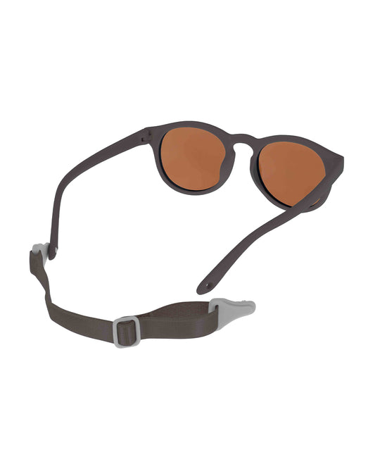 Dooky Aruba Grey Sunglasses-UV 400 Protection & Polarized Lens-Detachable Strap-For Infants
