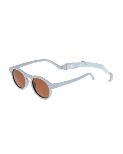 Dooky Aruba Blue Sunglasses-UV 400 Protection & Polarized Lens-Detachable Strap-For Infants
