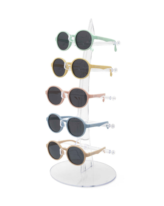 Dooky Fiji Blue Sunglasses-UV 400 Protection & Polarized Lens-Detachable Strap-For Infants