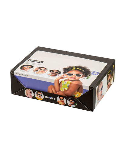 Dooky Fiji Peach Sunglasses-UV 400 Protection & Polarized Lens-Detachable Strap-For Infants