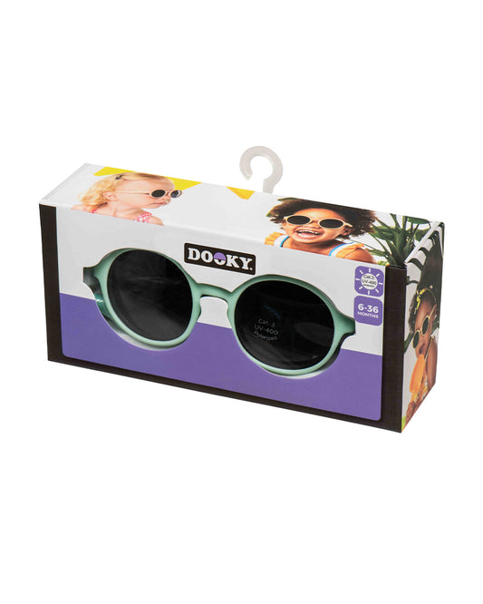 Dooky Fiji Beige Sunglasses-UV 400 Protection & Polarized Lens-Detachable Strap-For Infants