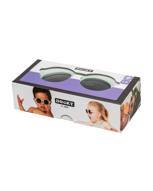 Dooky Fiji Blue Sunglasses-UV 400 Protection & Polarized Lens-Detachable Strap-For Infants