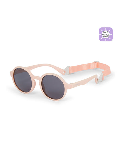 Dooky Fiji Peach Sunglasses-UV 400 Protection & Polarized Lens-Detachable Strap-For Infants