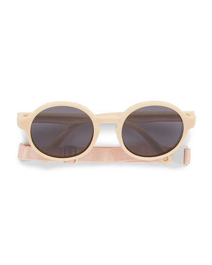 Dooky Fiji Beige Sunglasses-UV 400 Protection & Polarized Lens-Detachable Strap-For Infants