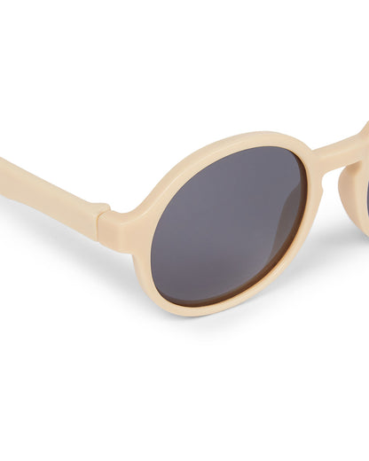 Dooky Fiji Beige Sunglasses-UV 400 Protection & Polarized Lens-Detachable Strap-For Infants