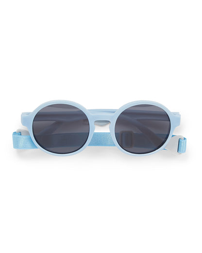 Dooky Fiji Blue Sunglasses-UV 400 Protection & Polarized Lens-Detachable Strap-For Infants