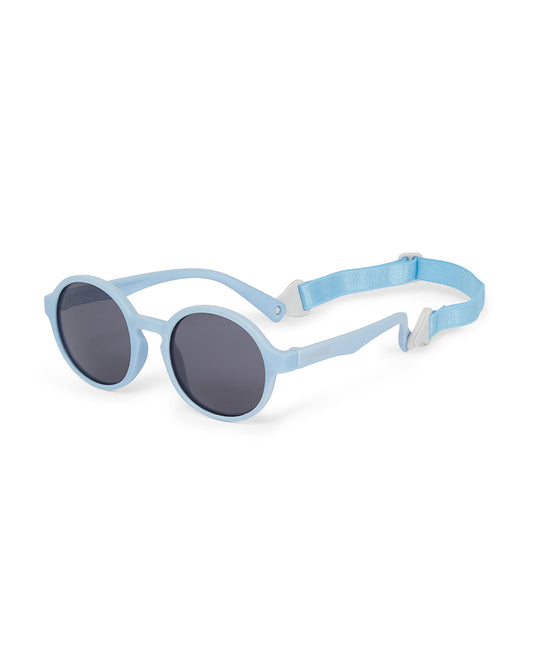 Dooky Fiji Blue Sunglasses-UV 400 Protection & Polarized Lens-Detachable Strap-For Infants