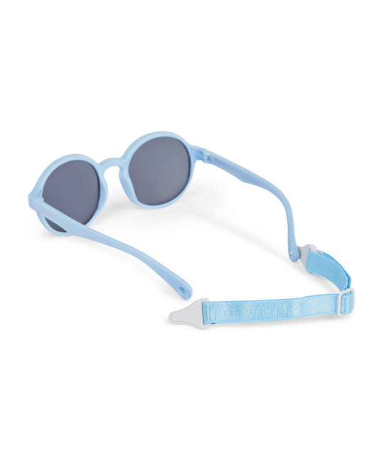 Dooky Fiji Blue Sunglasses-UV 400 Protection & Polarized Lens-Detachable Strap-For Infants
