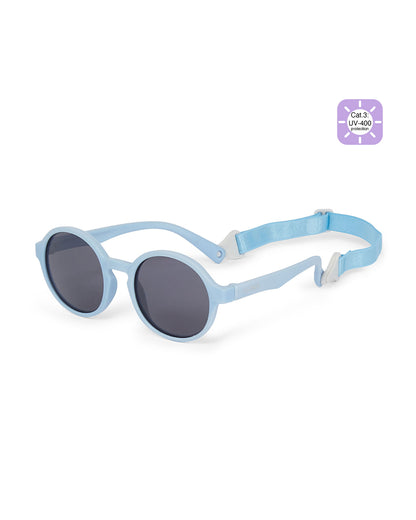 Dooky Fiji Blue Sunglasses-UV 400 Protection & Polarized Lens-Detachable Strap-For Infants