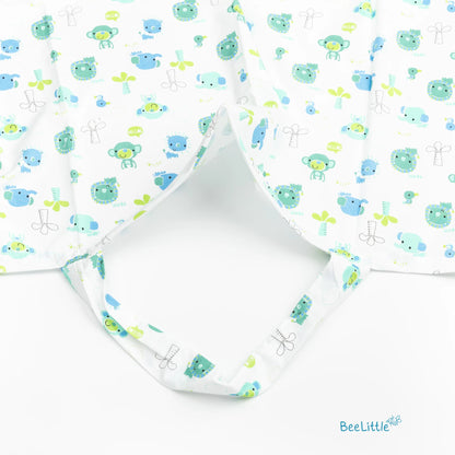 BeeLittle Nursing Cover-Cheeky Monkey-Lightweight & Breathable with Adjustable Strap-Organic Cotton-For Nursing
