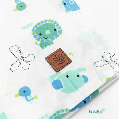 BeeLittle Nursing Cover-Cheeky Monkey-Lightweight & Breathable with Adjustable Strap-Organic Cotton-For Nursing