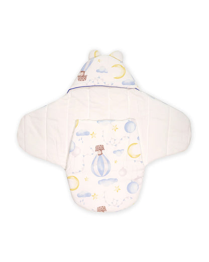 Kicks & Crawl Cloud Cuddles Baby Sleeping Nest-Equipped With Velcro Harness-With 3-Way Zip For Easy Change-Newborn Bed