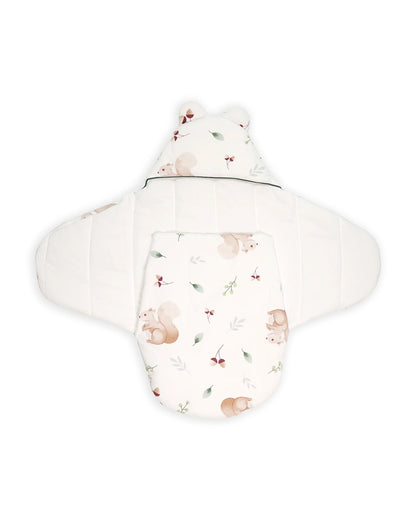 Kicks & Crawl Nutty Nest Baby Sleeping Nest-Equipped With Velcro Harness-With 3-Way Zip For Easy Change-Newborn Bed