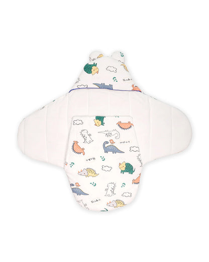 Kicks & Crawl Jurassic Cuddles Baby Sleeping Nest-Equipped With Velcro Harness-With 3-Way Zip For Easy Change-Newborn Bed