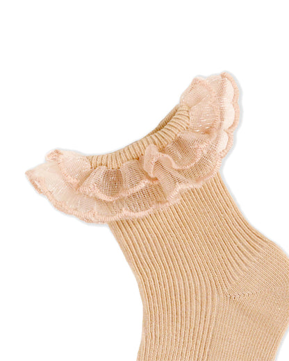 Kicks & Crawl Skin & Pastel Pink Socks-Solid-Cotton-Pack of 2-For Infants