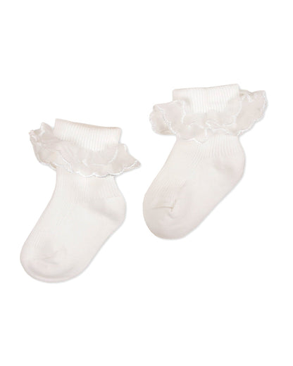 Kicks & Crawl Skin & White Socks-Solid-Cotton-Pack of 2-For Infants