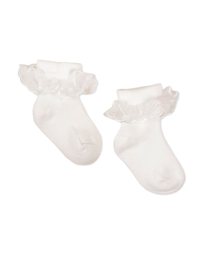 Kicks & Crawl Skin & White Socks-Solid-Cotton-Pack of 2-For Infants