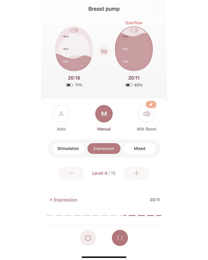 Momcozy Air 1 Ultra-Slim Double Wearable Breast Pump-Smart App with Personalized Suction & Speed Control, Wireless Charging Case with Real-Time Milk Tracking