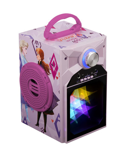 Volkano Disney Frozen Bluetooth Karaoke Speaker-Musical Toy-Wired Microphone & LED Display-Upto 4 Hours of Playtime-3Y+