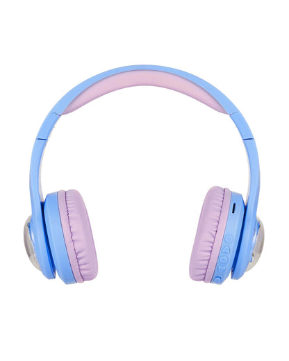 Volkano Disney Frozen 3D Bluetooth Headphone-Musical Toy-Built in Microphone with Foldable Earcups-RGB Lights with Kids Safe 85dB Volume-3Y+