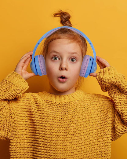 Volkano Disney Frozen 3D Bluetooth Headphone-Musical Toy-Built in Microphone with Foldable Earcups-RGB Lights with Kids Safe 85dB Volume-3Y+