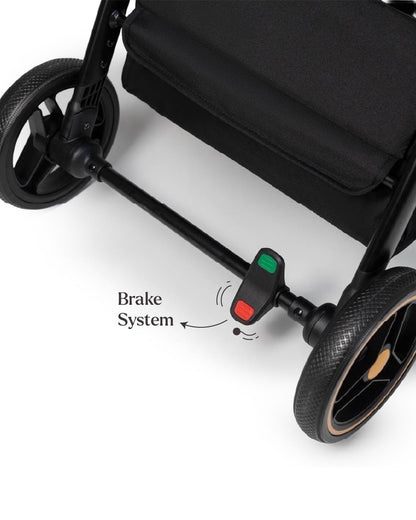 Loopie Hop Cabin Friendly Stroller-One Hand Fold-Flat Reclining Seat-Includes Mosquito Net-1 Year Warranty-For 0 to 4Y (Upto 22 Kg)-Blue Jade