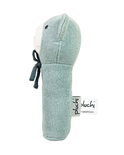 Pluchi Bear Cotton Knitted Plush Rattle Toy-Improves Hand-Eye Coordination-Perfect Companion for Bedtime-For Infants