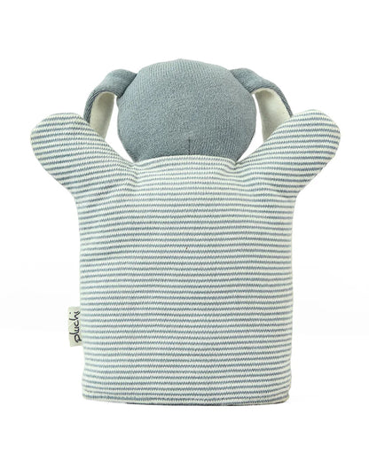 Pluchi Dog Hand Puppet Cotton Knitted Soft Toy-Super Soft & Washable-For Infants