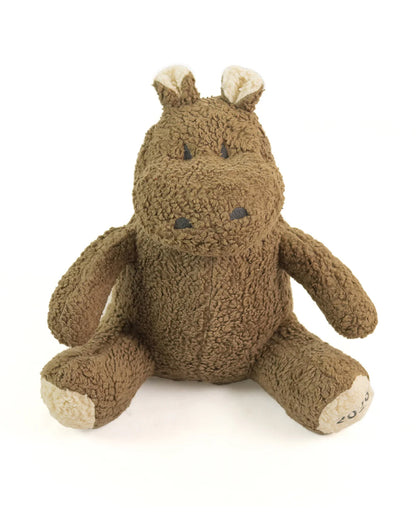 Pluchi Smoothie The Hippo Cotton Knitted Soft Toy-Super Soft & Washable-For Infants