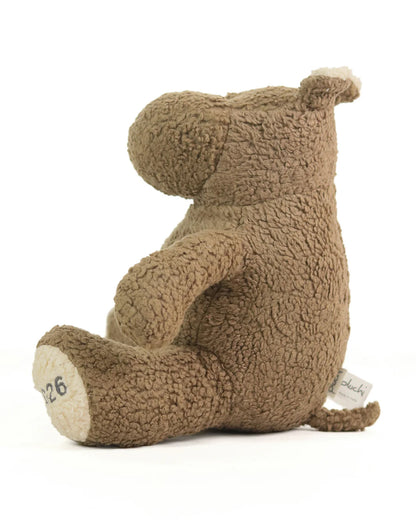 Pluchi Smoothie The Hippo Cotton Knitted Soft Toy-Super Soft & Washable-For Infants