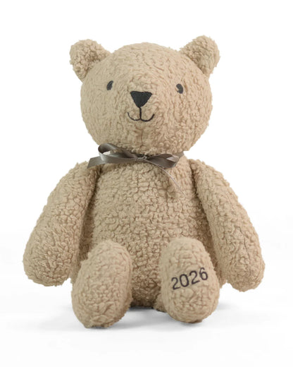 Pluchi Marshmallow The bear Cotton Knitted Soft Toy-Super Soft & Washable-For Infants