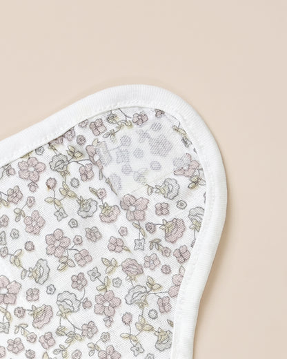 Twingle 100% Organic Muslin Velcro Nappy-Soft Absorbent Terry Layer-Mess Free Design-Helps Control 1-2 Leaks-Adjustable Velcro Fit-Lavender & Butterfly Print-Pack of 2