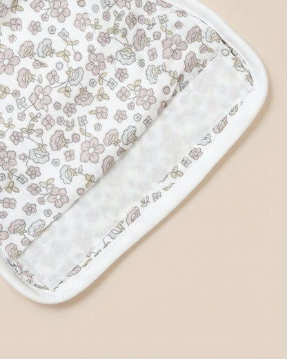 Twingle 100% Organic Muslin Velcro Nappy-Soft Absorbent Terry Layer-Mess Free Design-Helps Control 1-2 Leaks-Adjustable Velcro Fit-Lavender & Butterfly Print-Pack of 2