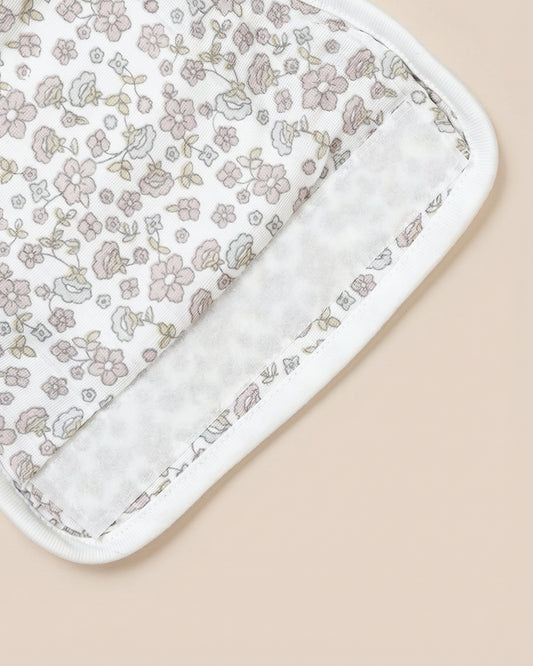 Twingle 100% Organic Muslin Velcro Nappy-Soft Absorbent Terry Layer-Mess Free Design-Helps Control 1-2 Leaks-Adjustable Velcro Fit-Lavender & Butterfly Print-Pack of 2