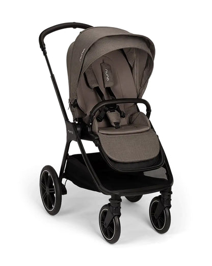 Nuna TRIV LX Baby Stroller-With Cup Holder-2025 Edition-All Terrain Big Rear Wheels-Reversible & Near Flat Reclining Seat-One Hand Fold-2 Years Warranty-For 0 to 4 Years (Upto 22 Kg)-Thunder