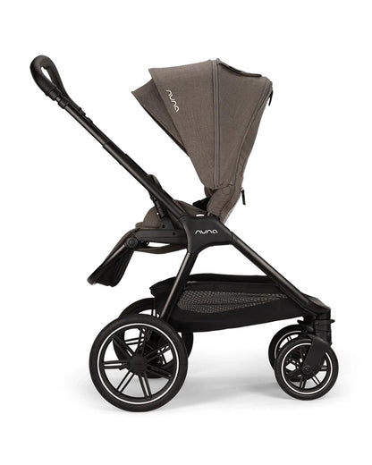 Nuna TRIV LX Baby Stroller-With Cup Holder-2025 Edition-All Terrain Big Rear Wheels-Reversible & Near Flat Reclining Seat-One Hand Fold-2 Years Warranty-For 0 to 4 Years (Upto 22 Kg)-Thunder