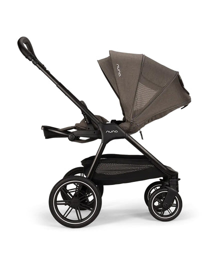 Nuna TRIV LX Baby Stroller-With Cup Holder-2025 Edition-All Terrain Big Rear Wheels-Reversible & Near Flat Reclining Seat-One Hand Fold-2 Years Warranty-For 0 to 4 Years (Upto 22 Kg)-Thunder