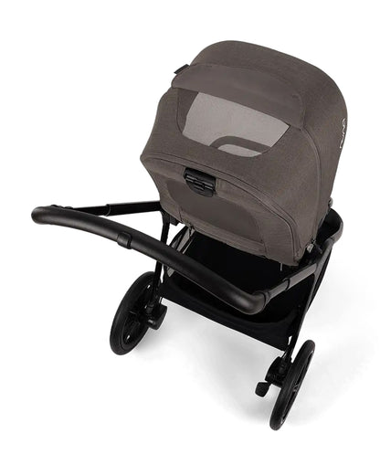 Nuna TRIV LX Baby Stroller-With Cup Holder-2025 Edition-All Terrain Big Rear Wheels-Reversible & Near Flat Reclining Seat-One Hand Fold-2 Years Warranty-For 0 to 4 Years (Upto 22 Kg)-Thunder