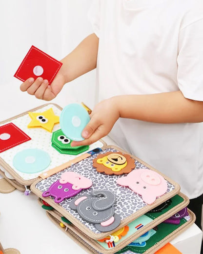 Wembley Giraffe Busy Book with Box-Soft Sensory Book with Engaging Accessories-Learning & Educational Toys-12M+