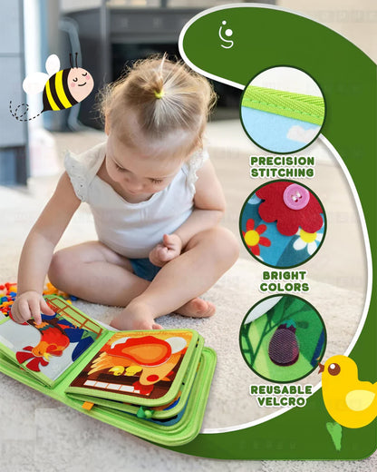 Wembley Farm Busy Book with Box-Soft Sensory Book with Engaging Accessories-Learning & Educational Toys-12M+