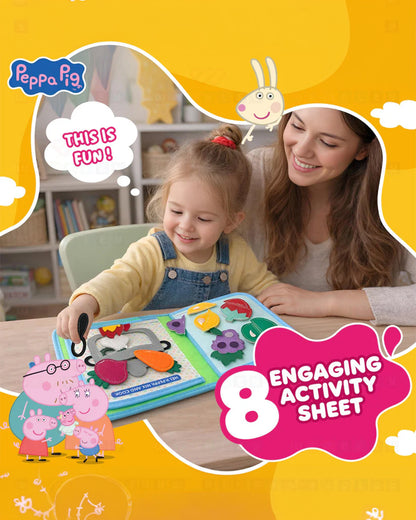 Wembley Peppa Pig Busy Book with Box-Soft Sensory Book with Engaging Accessories-Learning & Educational Toys-12M+