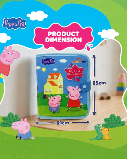 Wembley Peppa Pig Busy Book with Box-Soft Sensory Book with Engaging Accessories-Learning & Educational Toys-12M+