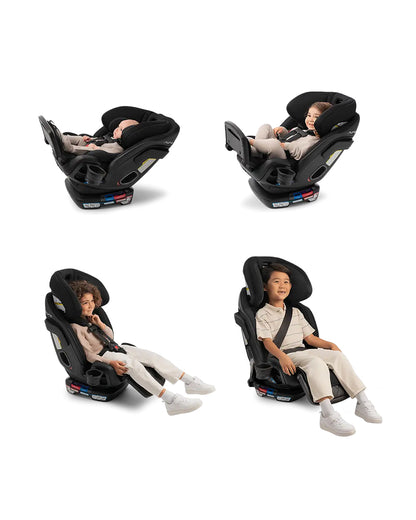 Nuna Exec Next All In One Baby Car Seat-Convertible (Front & Rear Facing)-2026 Edition-FAA Certified-With New Moisture Wicking Fabric-12 Positions Adjustable Headrest-4 Positions Recline In Both Mode-For 0 to 12Y (Upto 50 kg)-Caviar