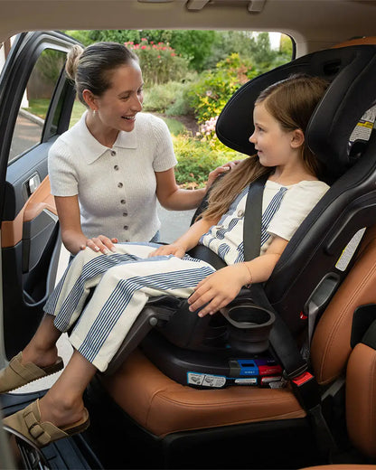 Nuna Exec Next All In One Baby Car Seat-Convertible (Front & Rear Facing)-2026 Edition-FAA Certified-With New Moisture Wicking Fabric-12 Positions Adjustable Headrest-4 Positions Recline In Both Mode-For 0 to 12Y (Upto 50 kg)-Pewter