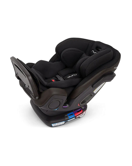 Nuna Exec Next All In One Baby Car Seat-Convertible (Front & Rear Facing)-2026 Edition-FAA Certified-With New Moisture Wicking Fabric-12 Positions Adjustable Headrest-4 Positions Recline In Both Mode-For 0 to 12Y (Upto 50 kg)-Caviar