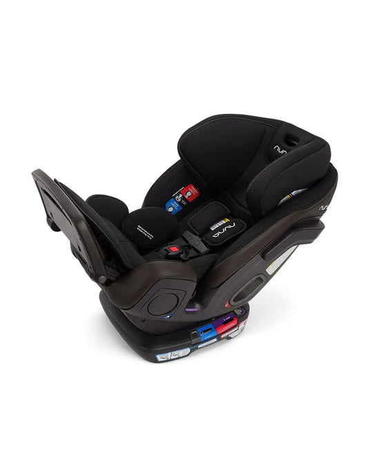 Nuna Exec Next All In One Baby Car Seat-Convertible (Front & Rear Facing)-2026 Edition-FAA Certified-With New Moisture Wicking Fabric-12 Positions Adjustable Headrest-4 Positions Recline In Both Mode-For 0 to 12Y (Upto 50 kg)-Caviar