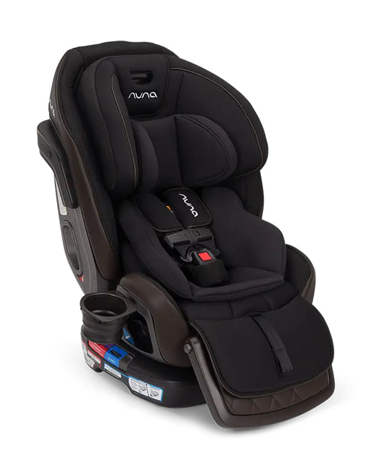 Nuna Exec Next All In One Baby Car Seat-Convertible (Front & Rear Facing)-2026 Edition-FAA Certified-With New Moisture Wicking Fabric-12 Positions Adjustable Headrest-4 Positions Recline In Both Mode-For 0 to 12Y (Upto 50 kg)-Caviar