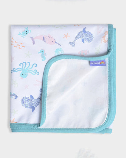 Mi Arcus Aqua Life Mattress Protector-Lightweight & Soft-With Waterproof TPU Lamination-White-For Infants